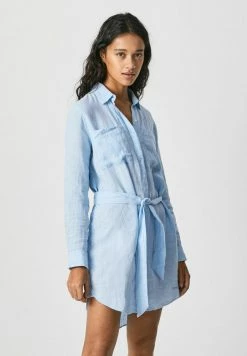 Pepe Jeans MAGDA - Robe Chemise - Azul