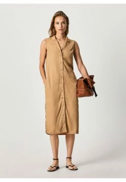 Pepe Jeans Robe Chemise - Beige