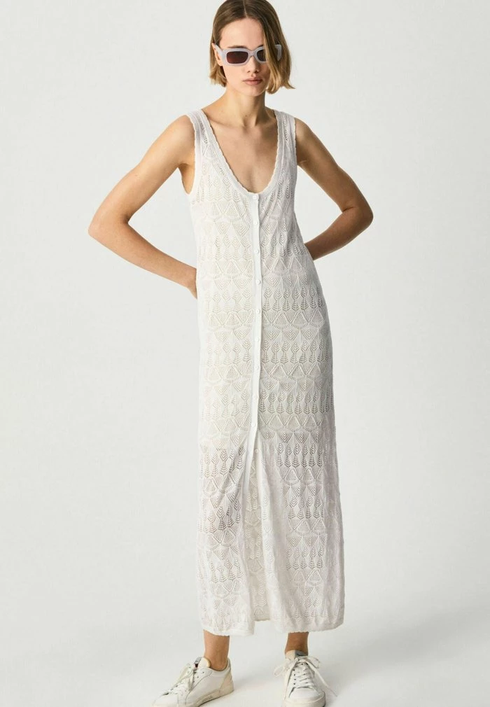 Pepe Jeans PATTY - Robe Pull - White 1 Pepe Jeans PATTY - Robe Pull - White