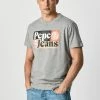 Pepe Jeans WELLS - T-shirt Imprimé - Gris Marl