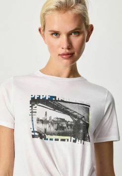 Pepe Jeans DAIA - T-shirt Imprimé - Blanco -Pepe Jeans Soldes Magasin 074300f4f6e44562af630859c7d23f48