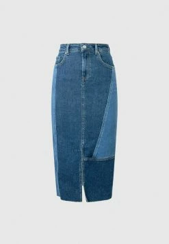 Pepe Jeans PIPERBLUES - Jupe Crayon - Bluedenim -Pepe Jeans Soldes Magasin 081a1f12342f45169728f4cb329bfa75