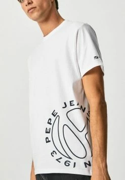 Pepe Jeans ALMANZO - T-shirt Imprimé - Blanco -Pepe Jeans Soldes Magasin 0a2353cf9b6246d8a7c03f764a95d156