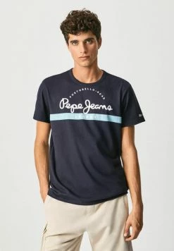 Pepe Jeans ABREL - T-shirt Imprimé - Airforce Blau