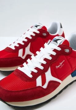 Pepe Jeans BRITT STUDIO - Baskets Basses - Red -Pepe Jeans Soldes Magasin 0c1f62f1c0df4877980cae541dbc8214