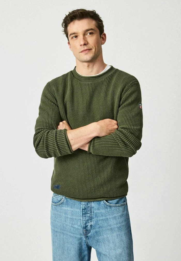 Pepe Jeans STEVEN - Pullover - Green 1 Pepe Jeans STEVEN - Pullover - Green
