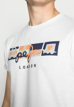 Pepe Jeans DEAN - T-shirt Imprimé - Optic White -Pepe Jeans Soldes Magasin 0ea5f8dcb0464b12bd358d83beaf6d61