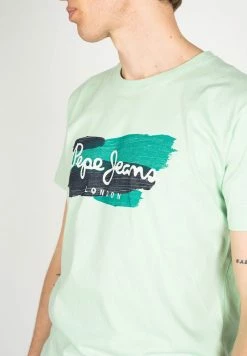 Pepe Jeans T-shirt Imprimé - Grün -Pepe Jeans Soldes Magasin 12e872cccc4a4f37a8dd064e97820202