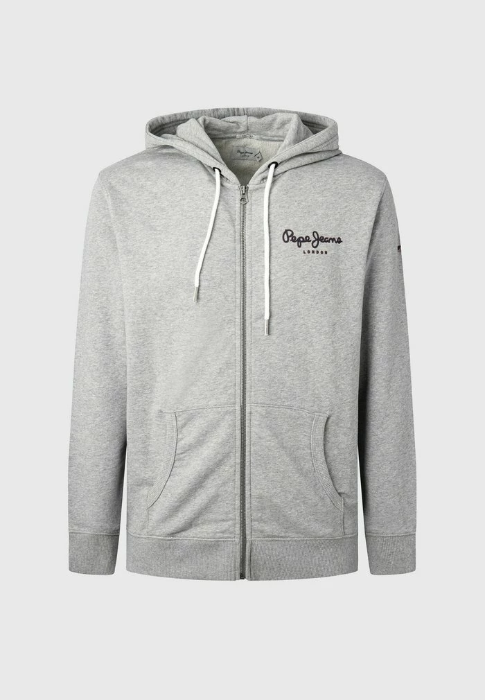 Pepe Jeans GEORGE - Sweat à Capuche Zippé - Gris Marl 5 Pepe Jeans GEORGE - Sweat à Capuche Zippé - Gris Marl – Image 5
