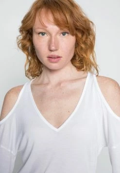 Pepe Jeans CORA - T-shirt à Manches Longues - White -Pepe Jeans Soldes Magasin 13c0c89418394336bb79e8137924f18b