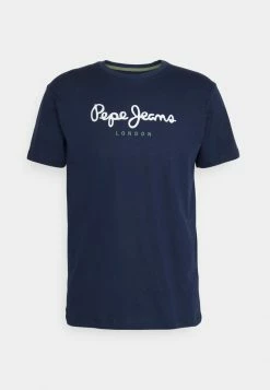 Pepe Jeans EGGO - T-shirt Imprimé - Dark Blue -Pepe Jeans Soldes Magasin 158ef3bae9174a4f81f215548c83f16a