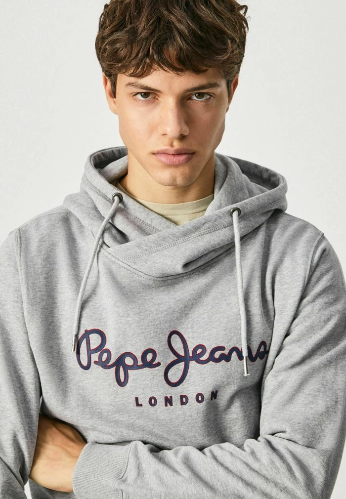 Pepe Jeans GEORGE - Sweat à Capuche - Gris Marl 4 Pepe Jeans GEORGE - Sweat à Capuche - Gris Marl – Image 4