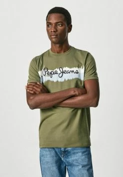 Pepe Jeans AKEEM - T-shirt Imprimé - Evergreen