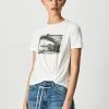 Pepe Jeans DAIA - T-shirt Imprimé - Blanco