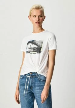Pepe Jeans DAIA - T-shirt Imprimé - Blanco