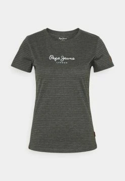 Pepe Jeans MAHSA - T-shirt Imprimé - Charcoal