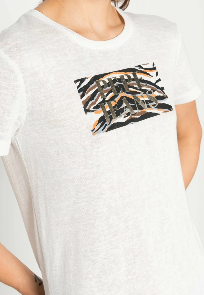 Pepe Jeans CAITLIN - T-shirt Imprimé - White 5 Pepe Jeans CAITLIN - T-shirt Imprimé - White – Image 5