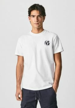 Pepe Jeans ALEJO - T-shirt Imprimé - Blanco