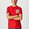 Pepe Jeans ALFORD - T-shirt Imprimé - Red