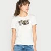 Pepe Jeans CAITLIN - T-shirt Imprimé - White