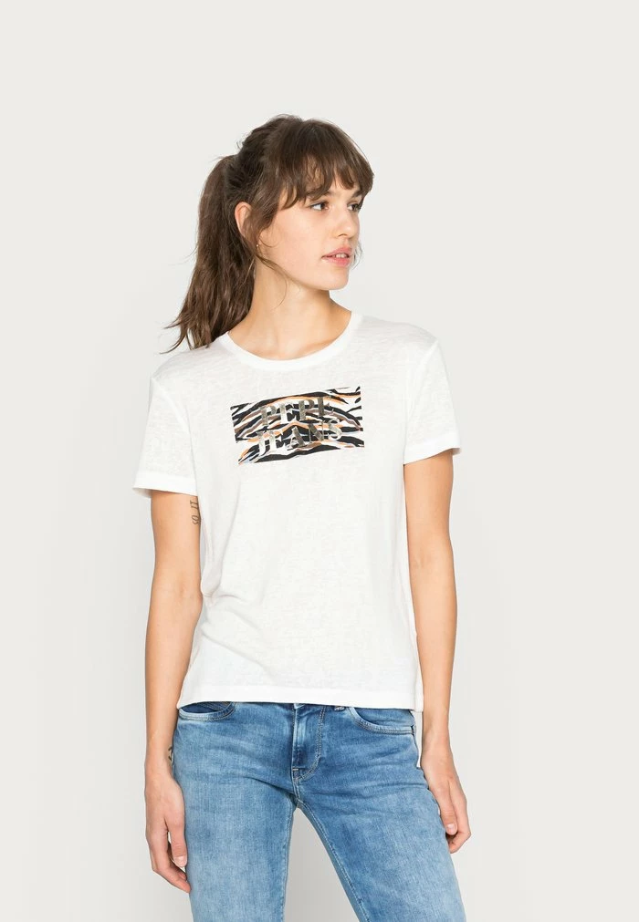 Pepe Jeans CAITLIN - T-shirt Imprimé - White 1 Pepe Jeans CAITLIN - T-shirt Imprimé - White