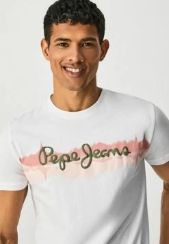Pepe Jeans AKEEM - T-shirt Imprimé - White 7 Pepe Jeans AKEEM - T-shirt Imprimé - White -Pepe Jeans Soldes Magasin 213e9ef7eda04a57936196e9cfb6a420