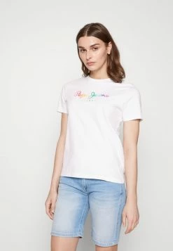 Pepe Jeans SYLVIA - T-shirt Imprimé - White