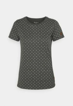 Pepe Jeans REGINAS - T-shirt Imprimé - Charcoal