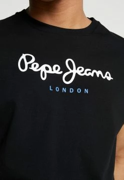 Pepe Jeans EGGO - T-shirt Imprimé - Black -Pepe Jeans Soldes Magasin 2303cf4b8fc54f458b28457270a7b712
