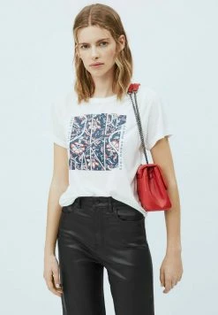 Pepe Jeans BROOKLYN - T-shirt Imprimé - Blanco Off