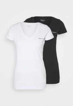 Pepe Jeans BEA 2 PACK - T-shirt Basique - Black/white -Pepe Jeans Soldes Magasin 24f629d9999e4cfeb839c8281db0728b