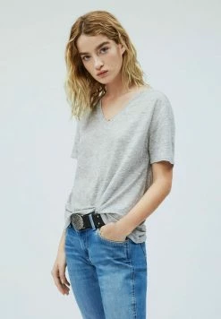 Pepe Jeans DAPHNE - T-shirt Basique - Gris Marl