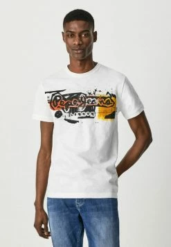 Pepe Jeans AMERSHAM - T-shirt Imprimé - White