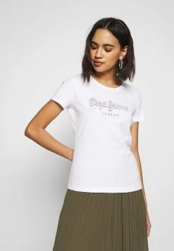 Pepe Jeans BEATRICE - T-shirt Imprimé - Optic White