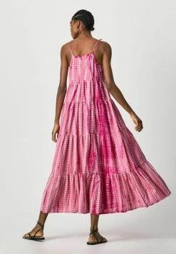 Pepe Jeans PEARL - Robe Longue - Orchid -Pepe Jeans Soldes Magasin 274732db46264398bf4dc7ece449c0e3