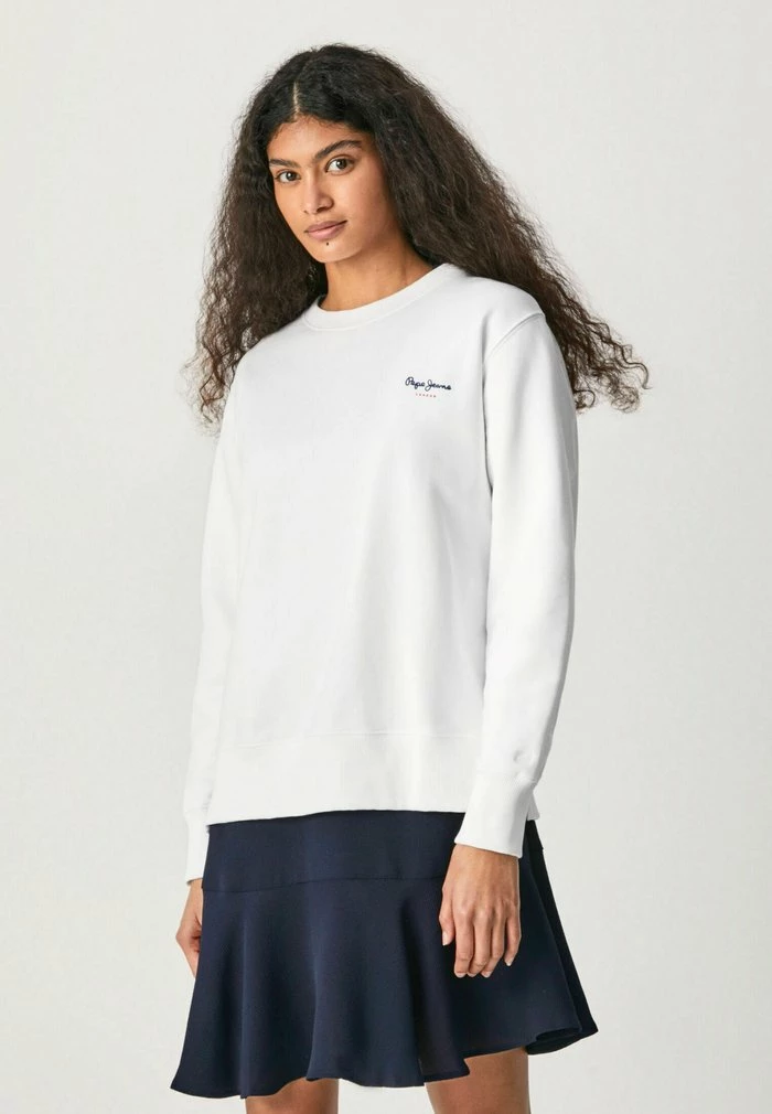 Pepe Jeans CALISTA CREW - Sweatshirt - White 1 Pepe Jeans CALISTA CREW - Sweatshirt - White