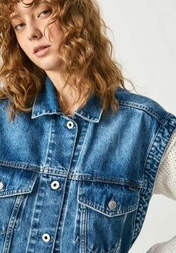 Pepe Jeans ALLY - Veste Sans Manches - Blue Denim -Pepe Jeans Soldes Magasin 28eafc51df0845e4b4a87fad7ea1c901