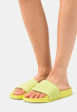 Pepe Jeans SLIDER LOGO WOMAN - Mules - Acid Green
