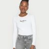 Pepe Jeans NEW VIRGINIA - T-shirt à Manches Longues - White