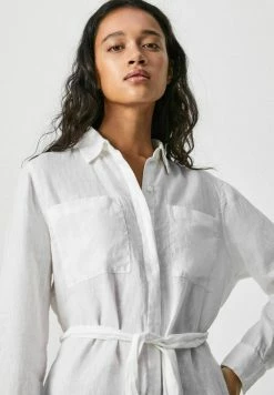 Pepe Jeans MAGDA - Robe Chemise - Off White -Pepe Jeans Soldes Magasin 2dac4faa0599434893941b26db90b40b