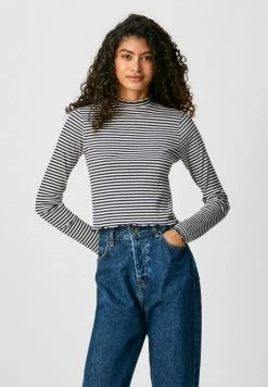 Pepe Jeans WALLY - T-shirt à Manches Longues - Black / White