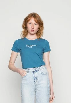 Pepe Jeans NEW VIRGINIA - T-shirt Imprimé - Kennedy Blue