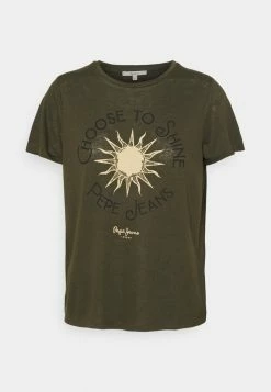 Pepe Jeans ASTRID - T-shirt Imprimé - Green