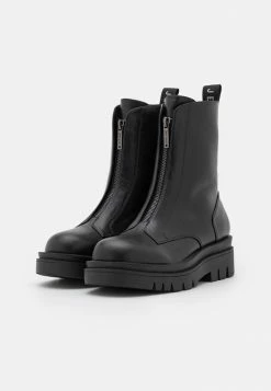 Pepe Jeans ENFIELD ZIP - Bottines à Plateau - Black -Pepe Jeans Soldes Magasin 366e36212c594c99941cccfac40edb58
