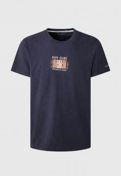 Pepe Jeans AZZO - T-shirt Imprimé - Airforce Blau -Pepe Jeans Soldes Magasin 3acf4d3661874124b74e21237bf0fb5f