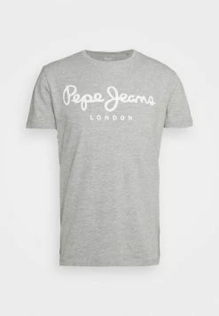 Pepe Jeans ORIGINAL STRETCH - T-shirt Imprimé - Grey Marl -Pepe Jeans Soldes Magasin 3acfe62e7e6e4a0898f0411626669a1f