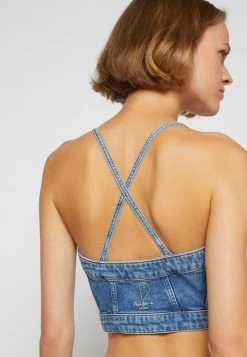 Pepe Jeans FOX - Débardeur - Ocean Blue Vintage Wash -Pepe Jeans Soldes Magasin 401a29ab6db94a2996fe334d6c594bee