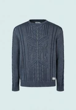 Pepe Jeans BERNARD - Pullover - Dark Blue -Pepe Jeans Soldes Magasin 419b2a6ecb06484e9854023bb20bf948