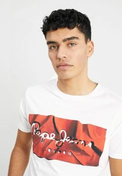 Pepe Jeans RAURY - T-shirt Imprimé - White -Pepe Jeans Soldes Magasin 44da79f22f6640d8b6b8390b60431a15