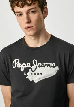 Pepe Jeans T-shirt Imprimé - Black -Pepe Jeans Soldes Magasin 44dec207b6bb46029a1871ba875114a7